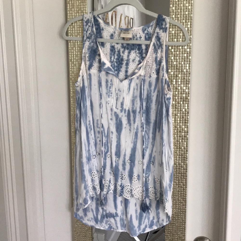 High-Low Tie Dye Tank
